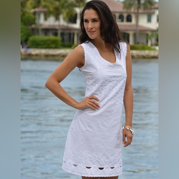 Cotton Natural Largo Dress - Picture 1 of 9